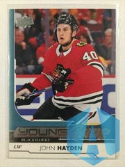 2017-18 UD Hockey Series 1 Young Guns #211 John Hayden